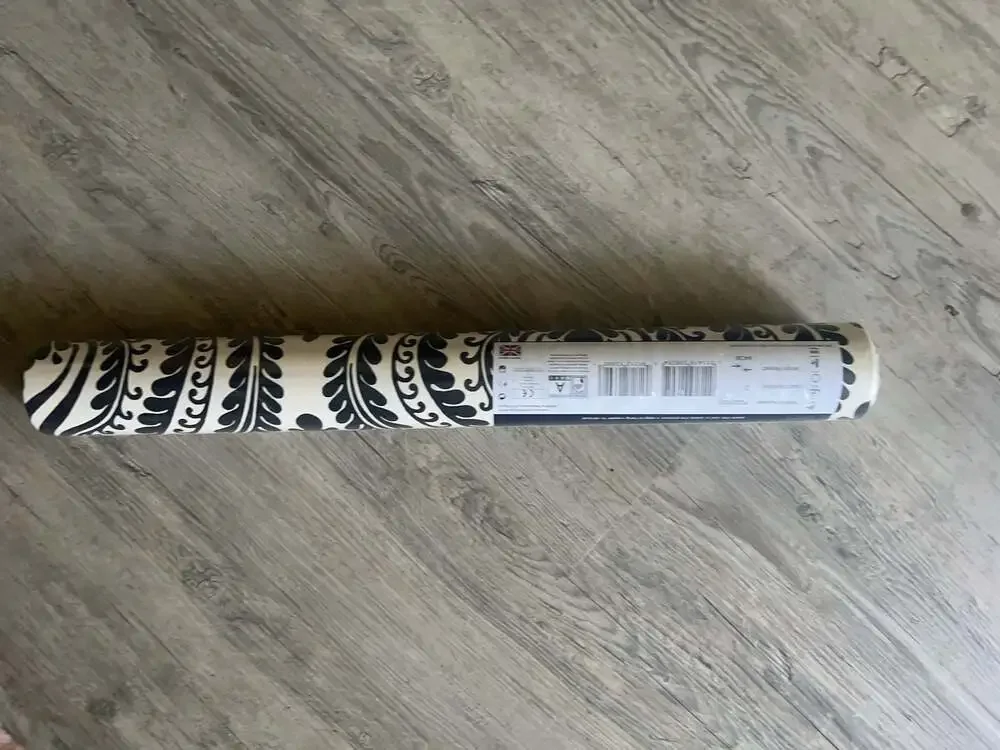Exclusive Wallcoverings Black and White Damask Wallpaper Roll